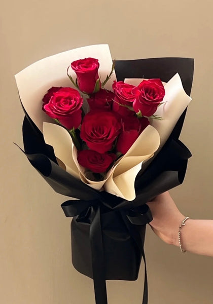 V-day  Only Red Rose Bouquet - Low Stock